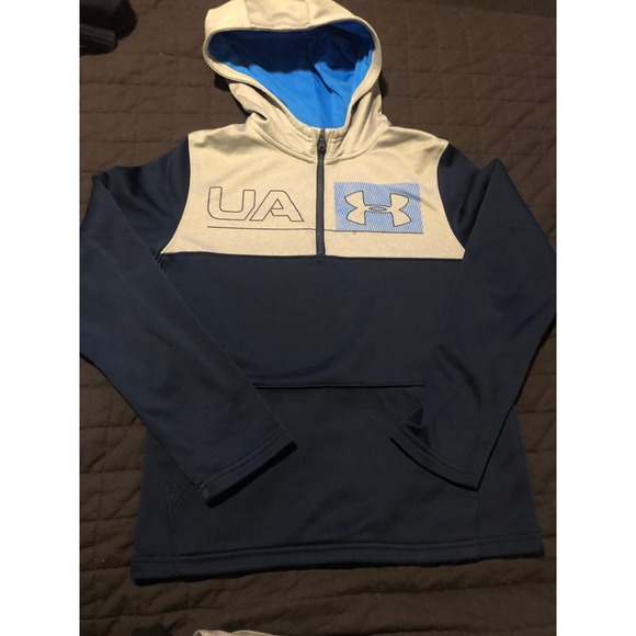 Under Armour Pullover Hoodie ColdGear‎ Athletic Top YLG - Picture 1 of 5